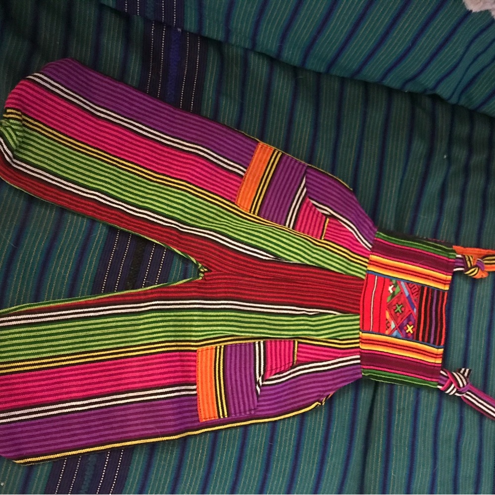 CLEARANCE
Colourful Striped Overalls handmade in Guatemala - Picture 4 of 8